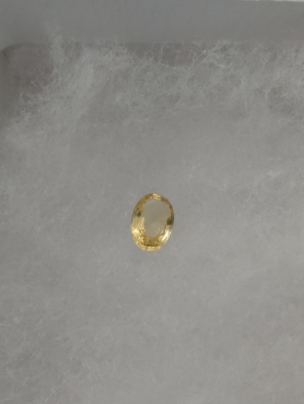Oval Citrine Gemstone Cabochon, 2.61 Carats